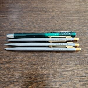 Hudson  Silver and Green Pen Set